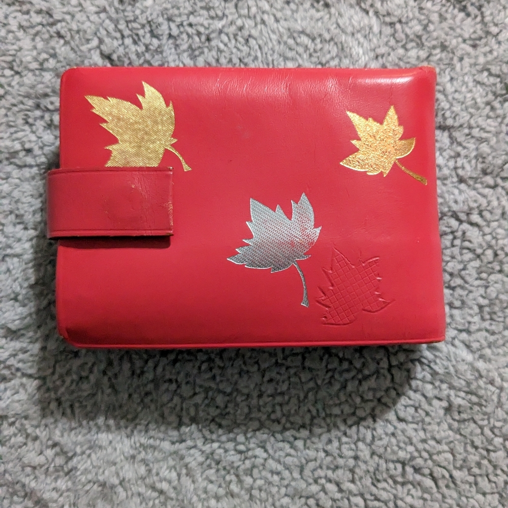 Vintage Lady Buxton red leather wallet